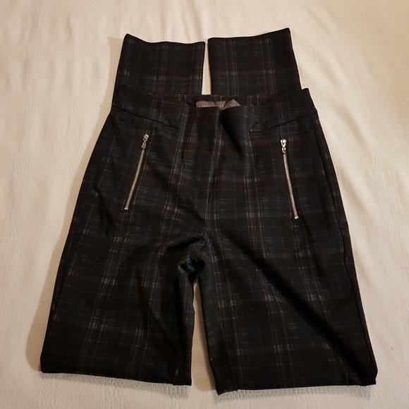 Suzy Sheir women's size 5/6 plaid ponte pants VGUC - Picture 4 of 8